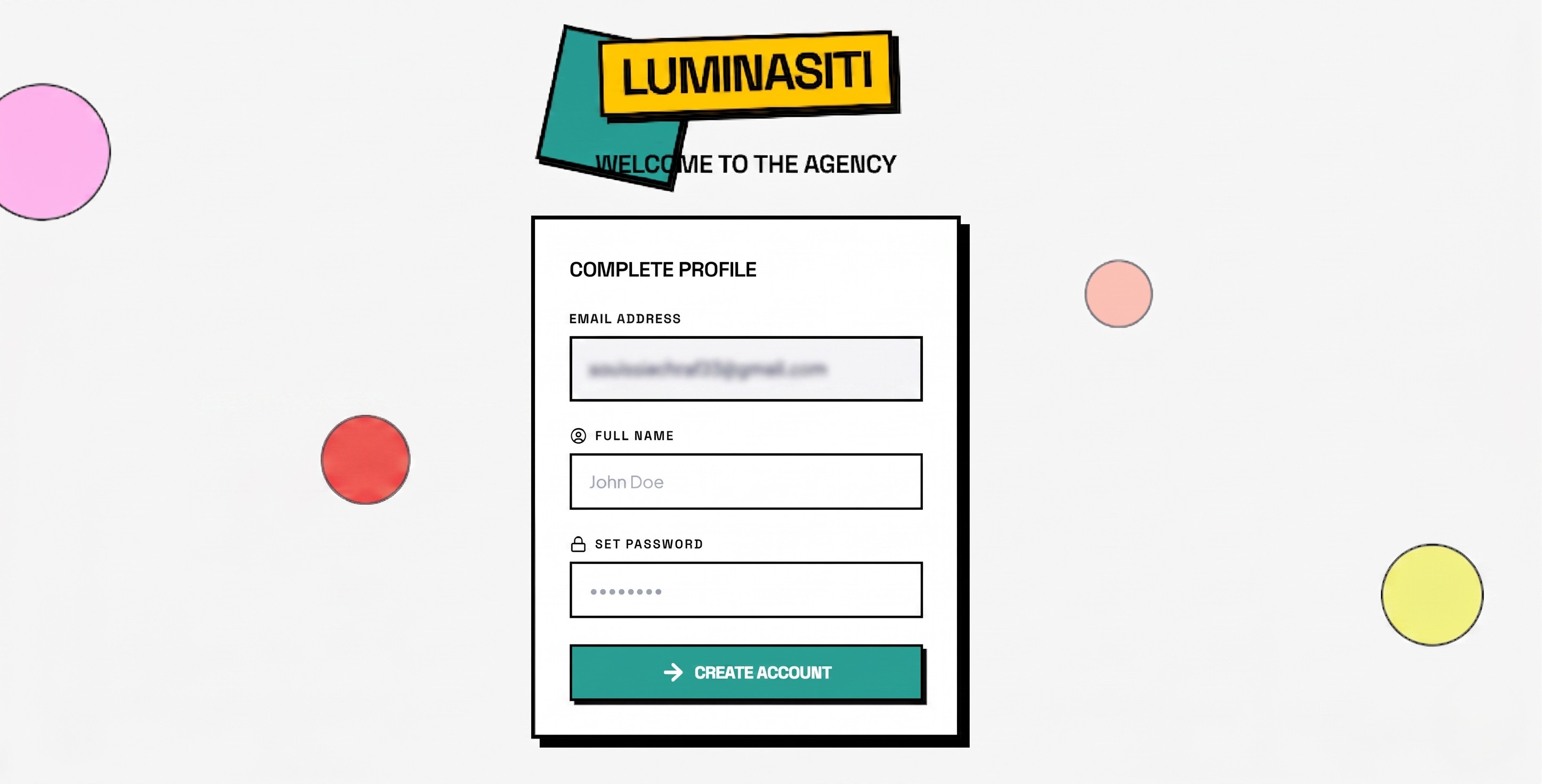 Creating your custom login credentials.